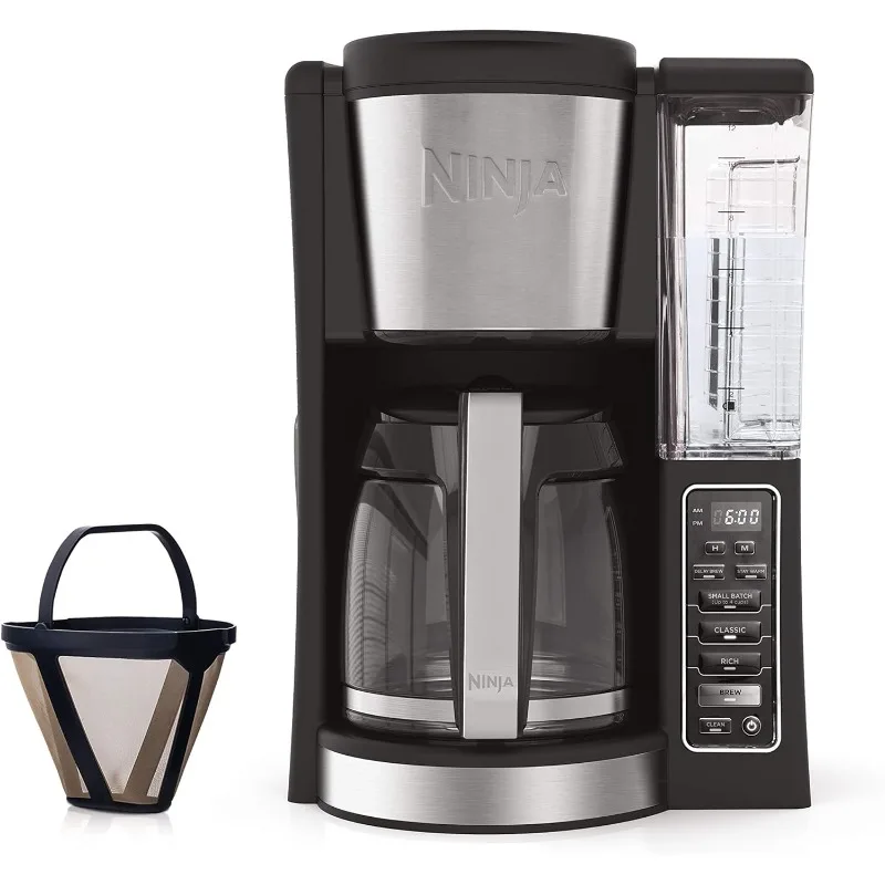 Ninja 12-Cup Programmable Coffee Maker with Classic and Rich Brews, 60 oz. Water Reservoir,and Thermal Flavor Extraction (CE201)