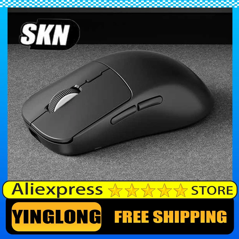

SKN Yinglong Wireless Mouse PAW3950 Sensor Double 8K Three Mode E-sports Gaming Mouse Lightweight Low Delay PC Gamer Office Gift