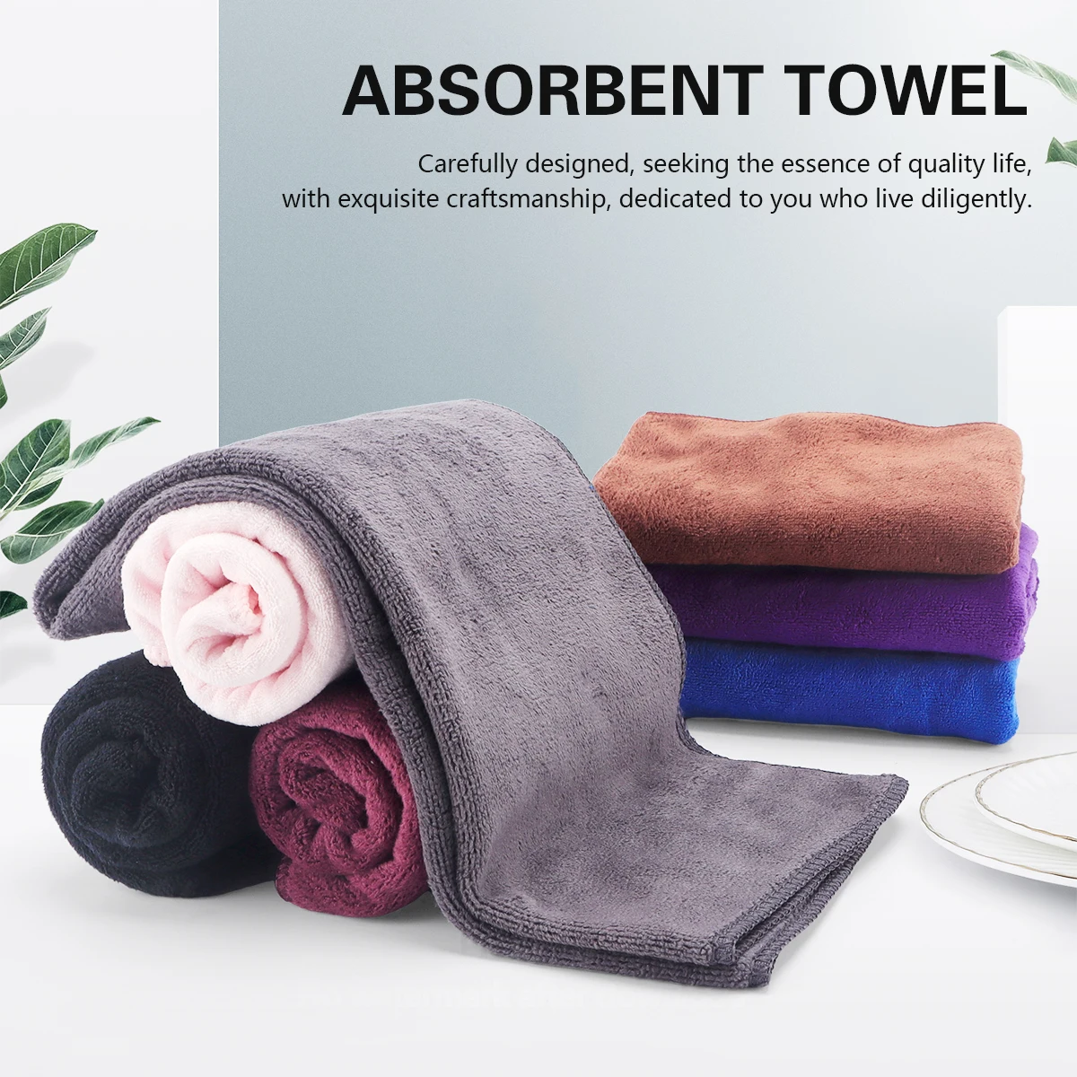 

Barber Towel Super absorbent Thickened Barbershop Beauty Salon Not Shedding Hair Wrapped Headscarf Dry Hair Towel 76*35