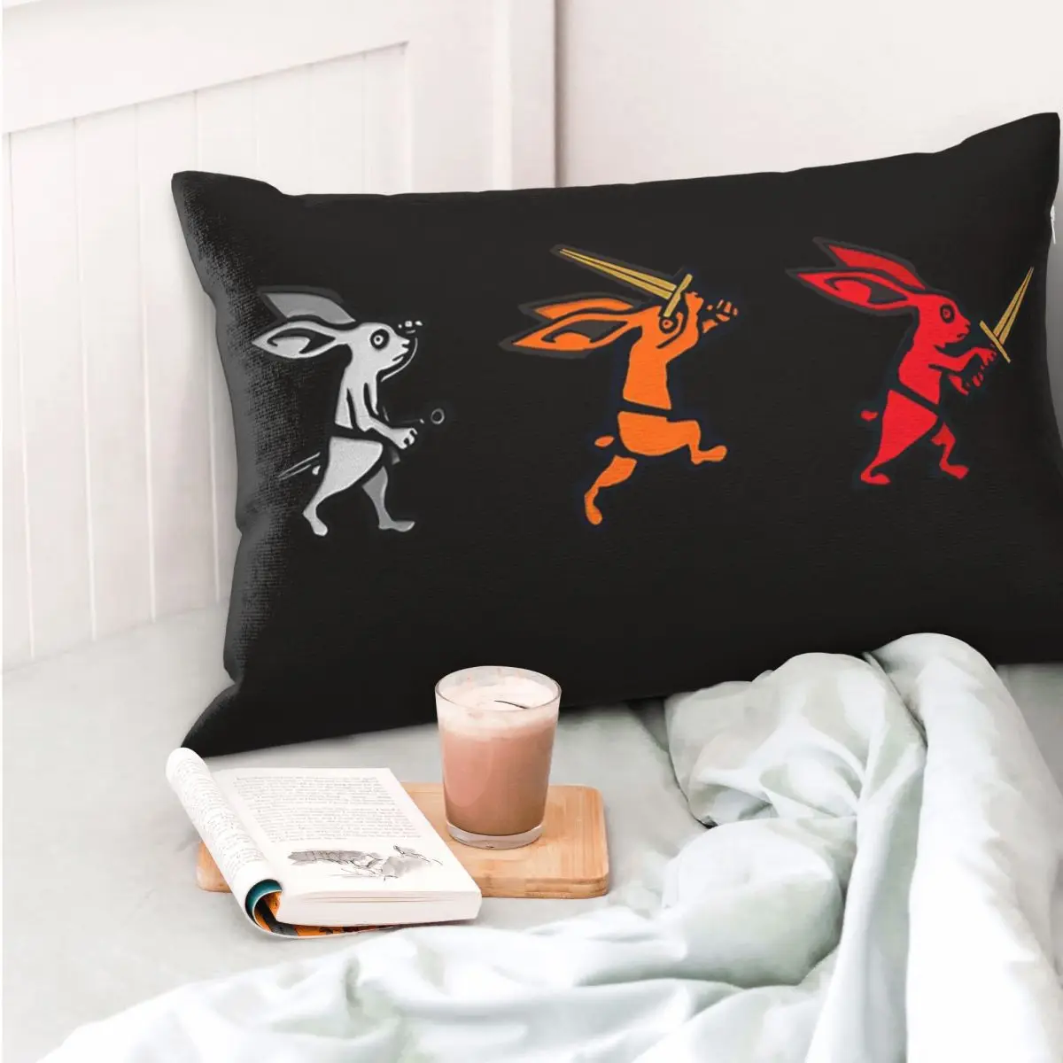 Rabbit Trio Kingdom Come Deliverance Ii Rectangle Pillowcase Cushion Cover Decorative Bedroom Bed Home Comfort Throw Pillow