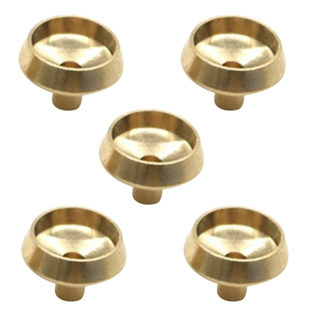 5 Pcs Backflow Incense Base Burner Stand Holder Metal Stick Censer Rack Trays Cone Brass