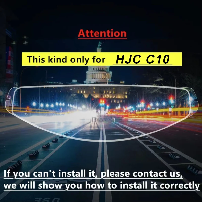 c10 Anti fog film sticker For HJC HJ-34P HJ 34P C10 Motorcycle Helmet Visor Lens Shield Motorcycle Accessories hjc pinlock