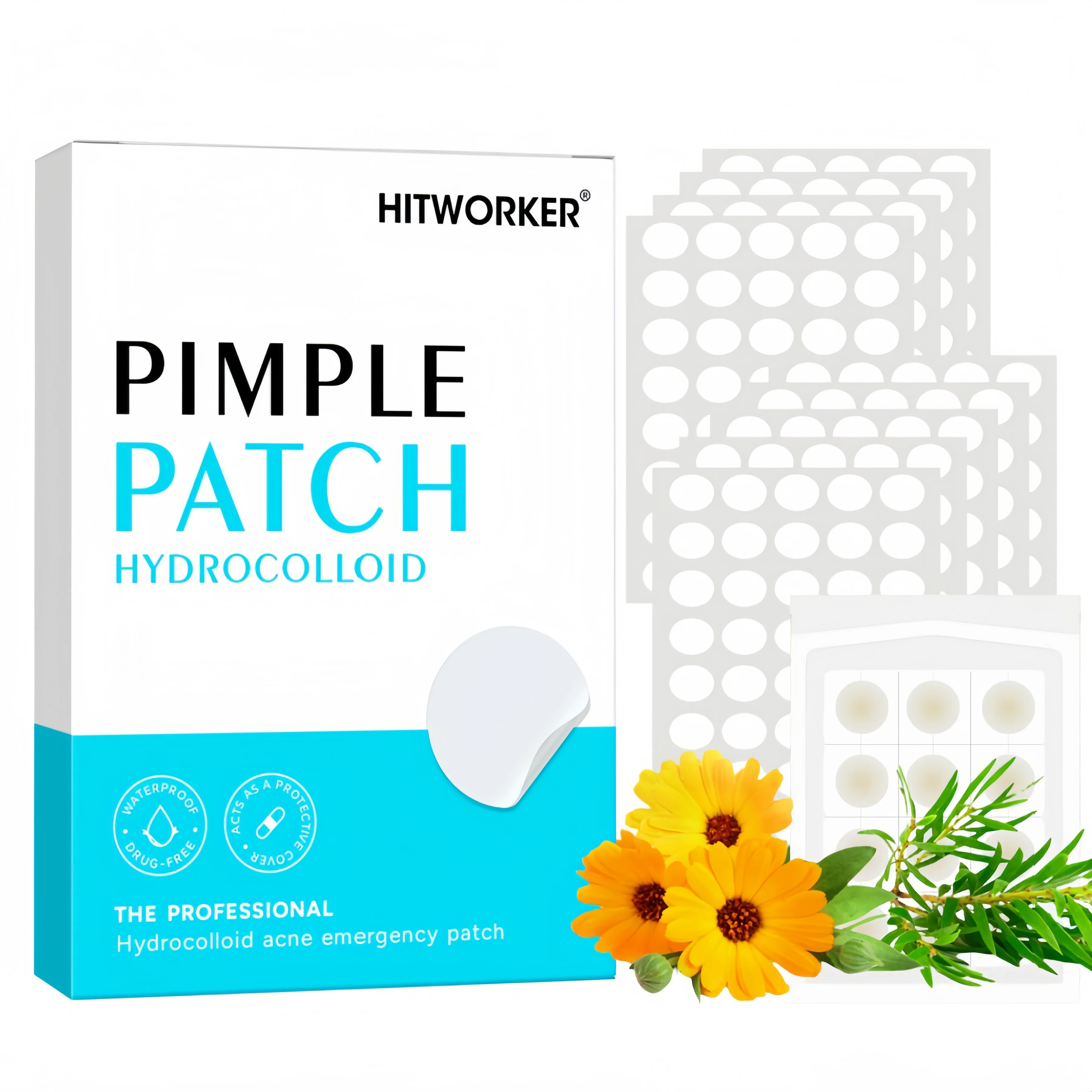 412 Acne Patch | Infused with Tea Tree Oil, suitable for acne and blemishes, suitable for all light beige skin tones