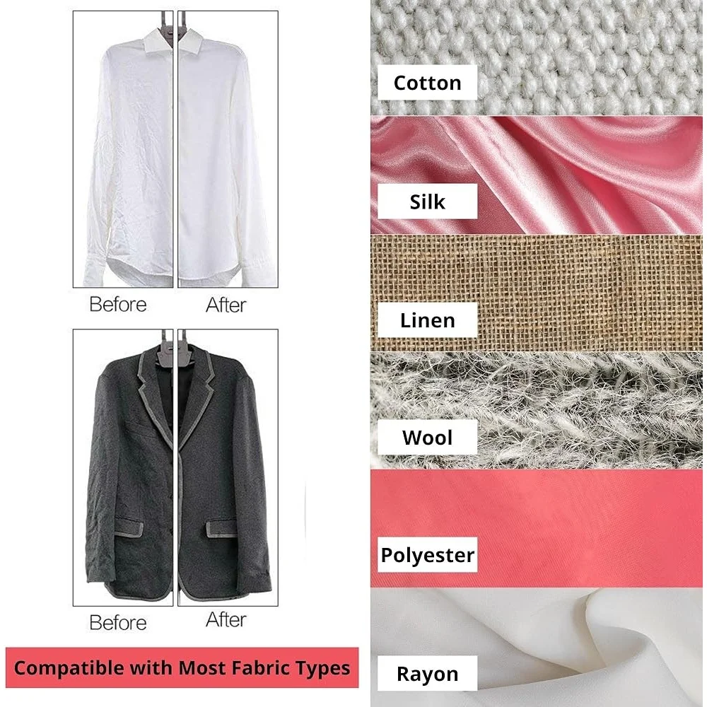 1500W Garment Steamer with 360 Swivel Multi Hook Hanger Adjustable Settings Powerful Continuous Steam Home Clothes Care