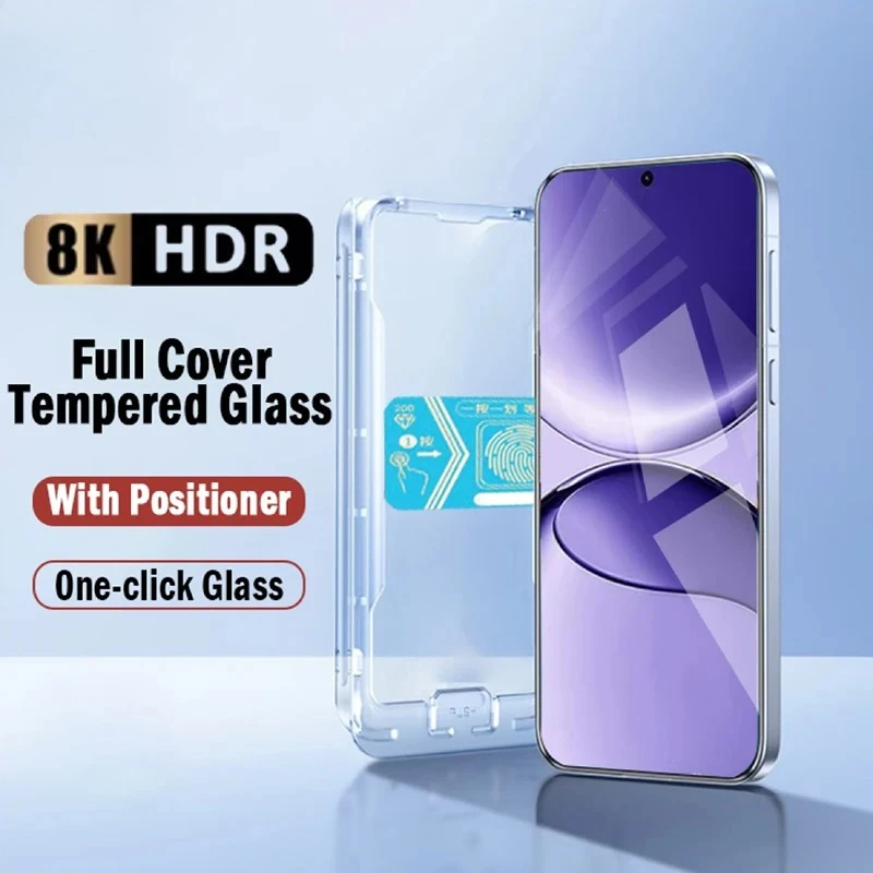 

One-click Installation Tempered Glass For Xiaomi Redmi Turbo 4 Pro 14C 13C 13X A4 A5 Note 14 14s 13 With Alignment Mounting Kit