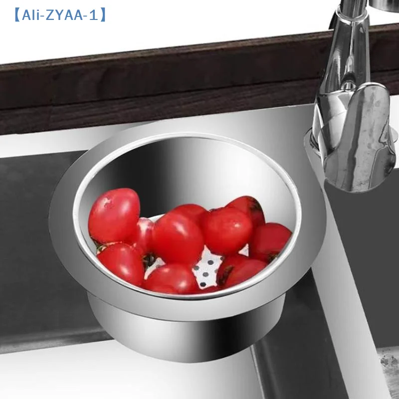【ZYAA-1】Stainless Steel Swan Sink Strainer Basket Kitchen Sink Garbage Hanging Filter Dry And Wet Separation Hook Drain Rack