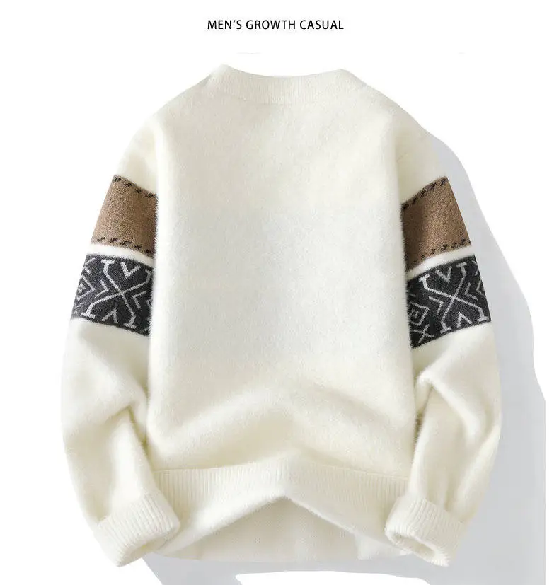 Knit Jumper Male Pullover Knitted Sweater Autumn Men's Streetwear Casual Knit Men's Jumpers Spring Sweat-shirt Men Clothing