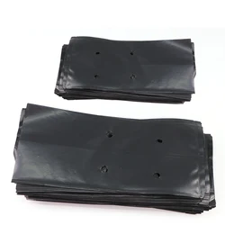 100/200PCS 14 Sizes Black Plastic Nursery Bags Plant Grow Bags for Fruiter Vegetables Chili Seed Starter Seedling Transplant Pot