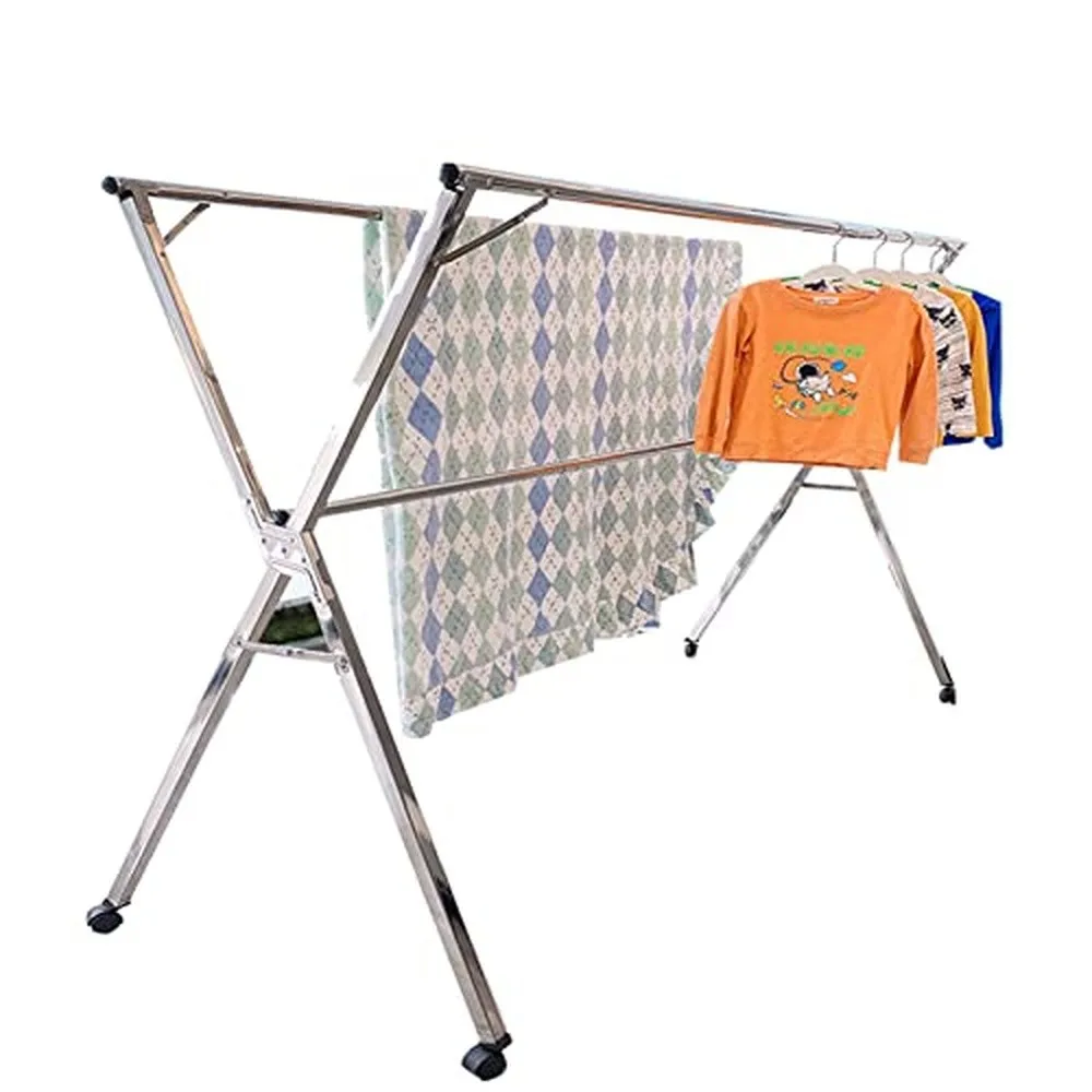 Stainless Steel Clothes Drying Rack Adjustable Clothes Drying Racks for Laundry Adjustable Height for Easy Storage for