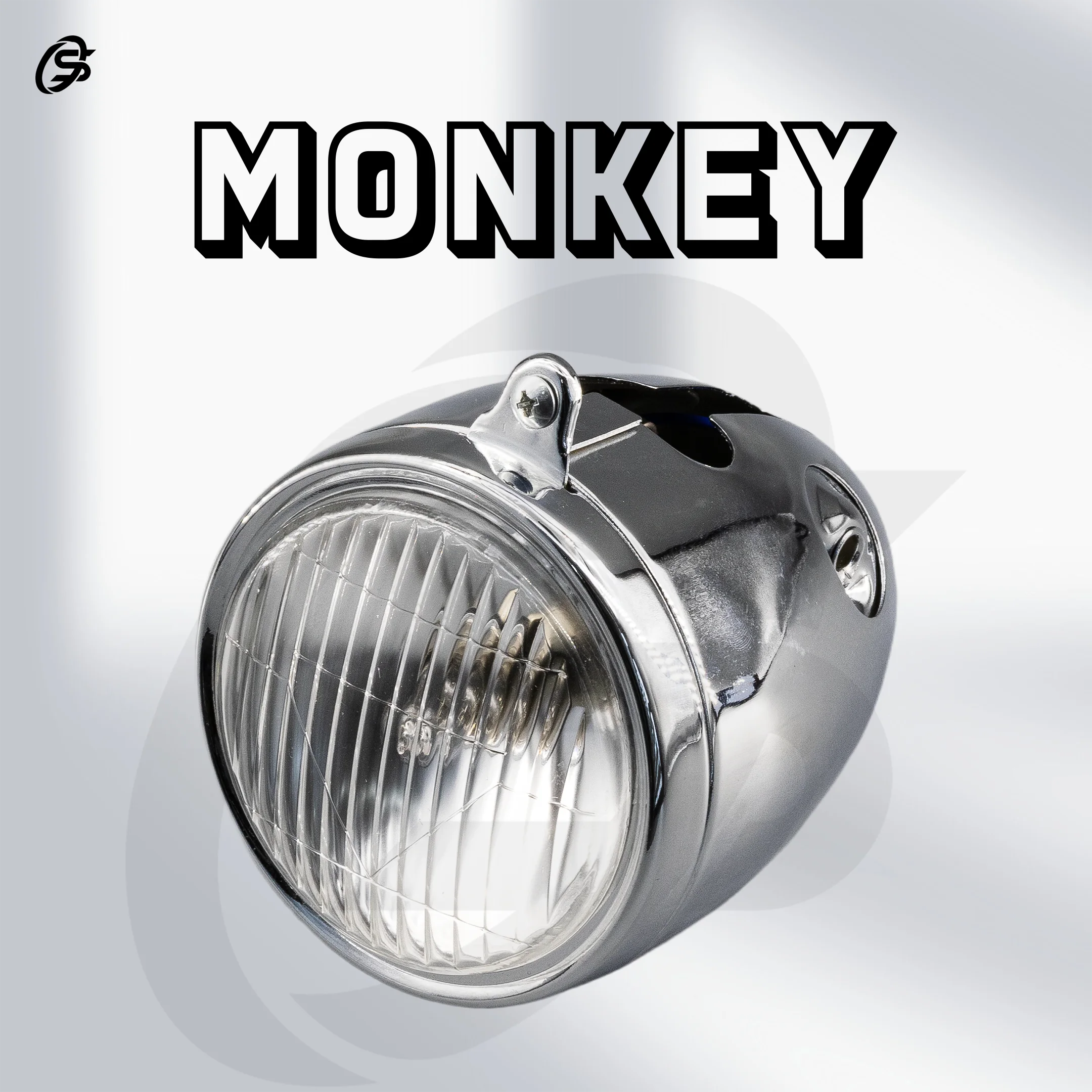 Monkey Z50 Sliver Headlamp Front light Headlight emblems Motorcyles Accessories for Monkey Z50 K0 K1 K2