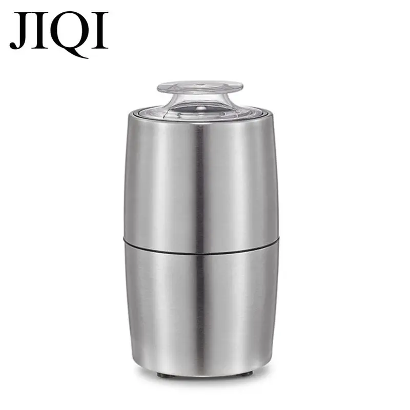 JIQI Electric Stainless Steel Coffee Bean Herbs Nuts Grinder Home Grinding Milling Machine Rapid Coffee Mill Crusher Accessories