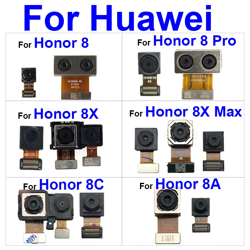 

Гибкий кабель передней и задней камеры для Huawei Honor 8Lite 8pro 8a 8x 8x max Задняя большая передняя часть маленькой камеры Замена гибкой ленты