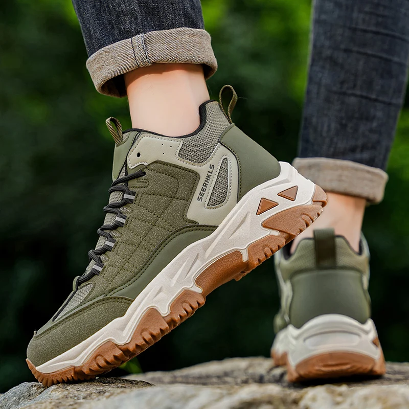 

Высокие туфли для папы, городская уличная походная обувь, модная обувь для отдыха с педалью