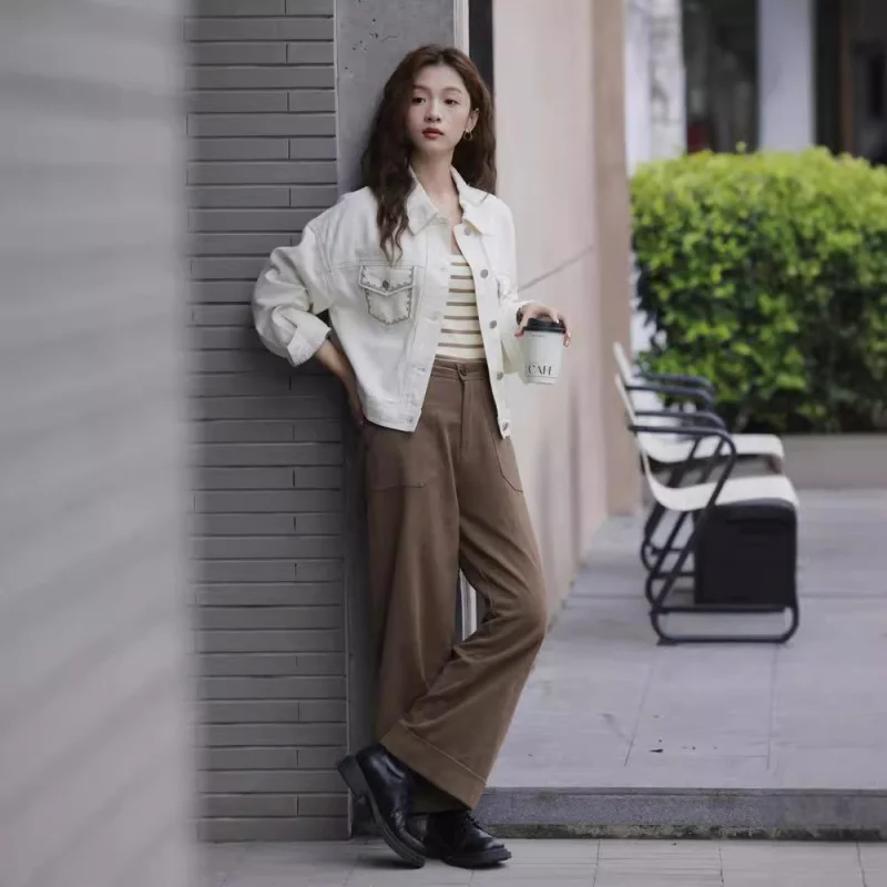 خمر هونغ نمط صغيرتي المرأة، الخريف جديد مطرز الراقية البنطال القصير العصرية #5