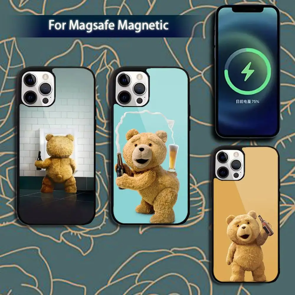 

Teddy B-Bear Movie Ted Phone Case For iPhone 17,16,15,14,13,12,11,Pro,Max,Plus,Mini,Magsafe,Magnetic Wireless Charging Case