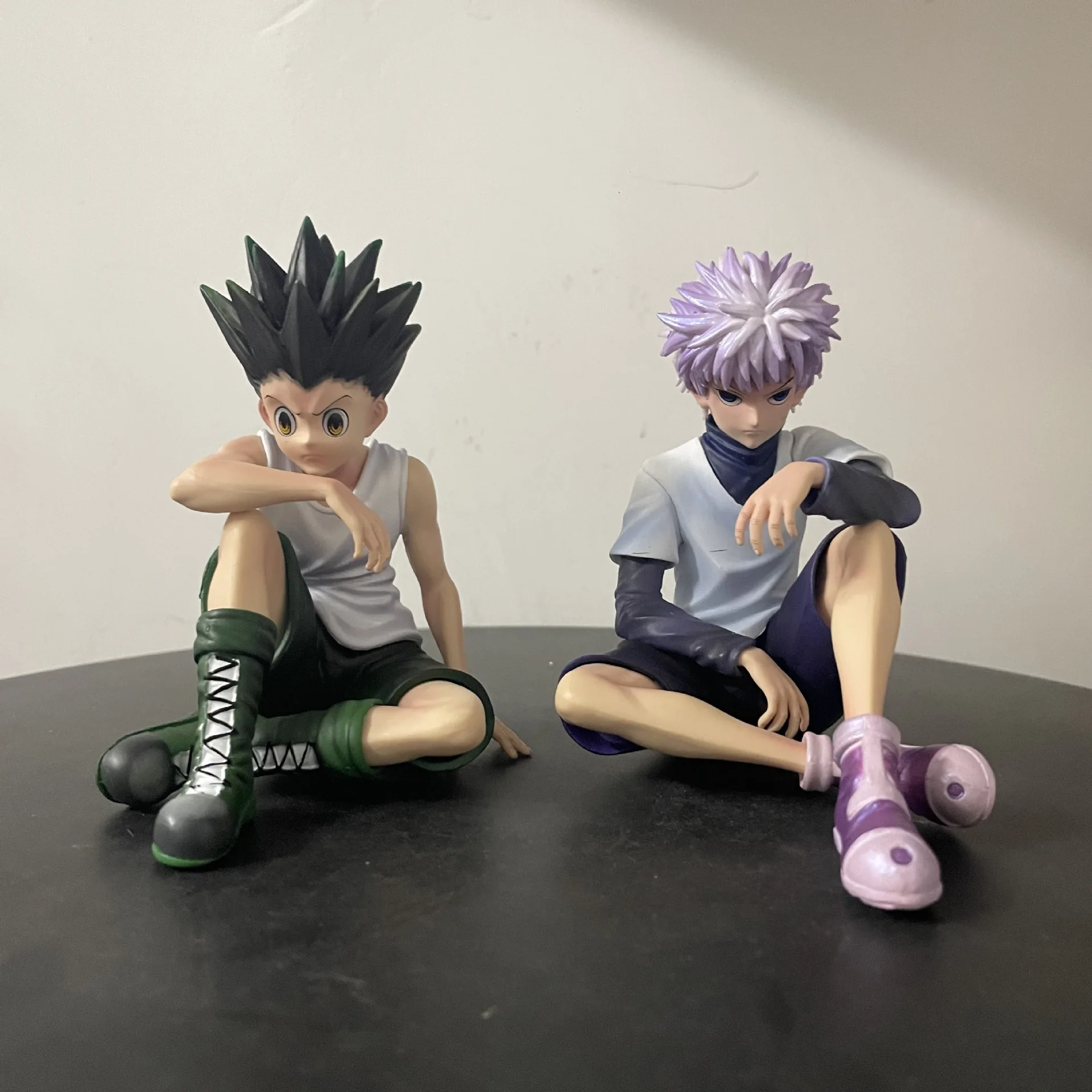 

Creativity Hunter x Hunter Killua Zoldyck Gon Freecss sitting position handmade model.High-quality PVC material.birthday gift