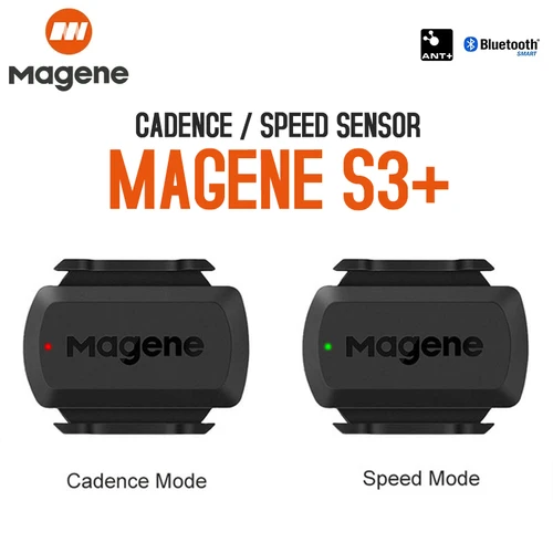 Magene S3 + Sensor de cadencia de velocidad ANT Bluetooth ordenador velocímetro Sensor Dual accesorios de bicicleta compatibles con WahooOnelap Zwift