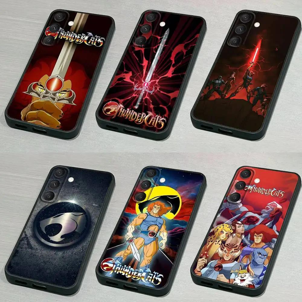 

T-ThunderCats-s C-CARTOON Phone Case For Samsung S 25,24,23,22,30,21,10,9,Ultra,Plus,Lite,FE,4,5G Black Soft Case