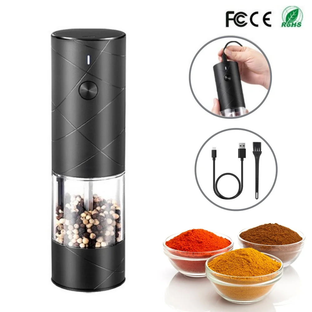 

Electric Salt and Pepper Grinders kitchen gadgets accessories seasoning Spice Sesame Grindery mill Coarseness cylinders shaker