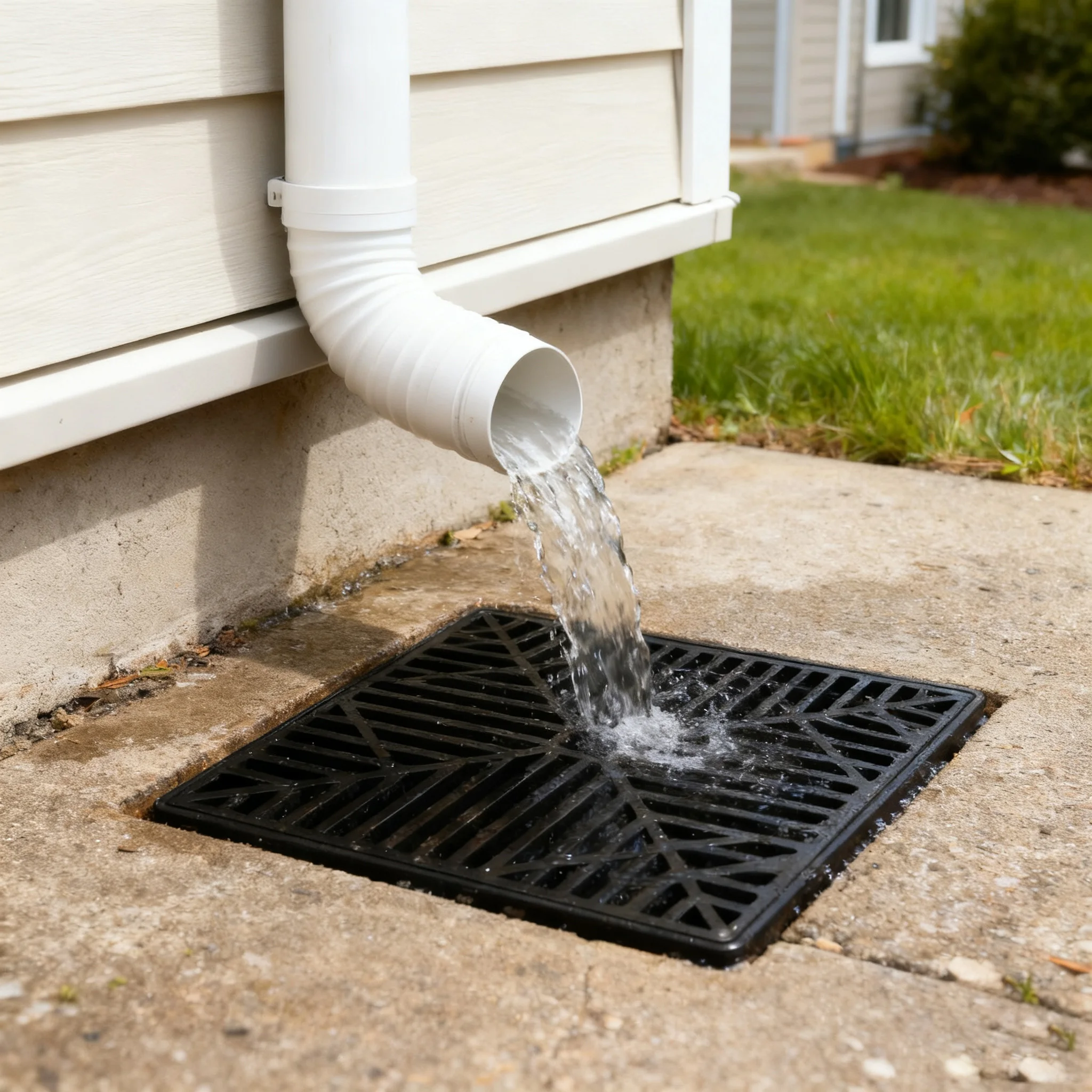 Drainage Collection Tank, Leak-Proof Hose Design - Suitable for Most Residential Rainwater Sewers, Easy to Install and Highly