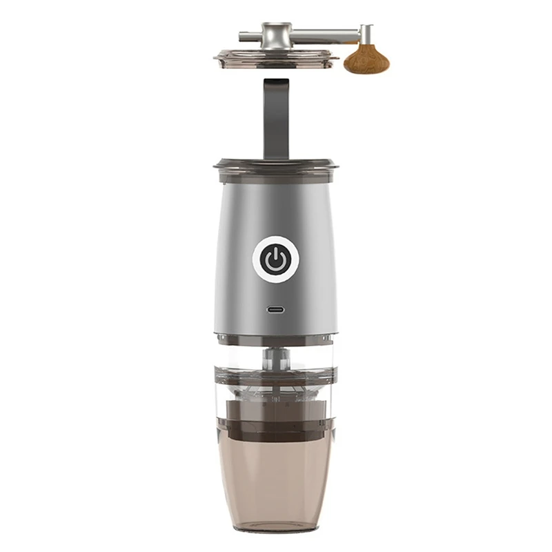 

New Portable Burr Coffee Grinder, 2 In 1 Manual Electric Coffee Bean Grinder With 5 Modes For Espresso Drip Pour Over