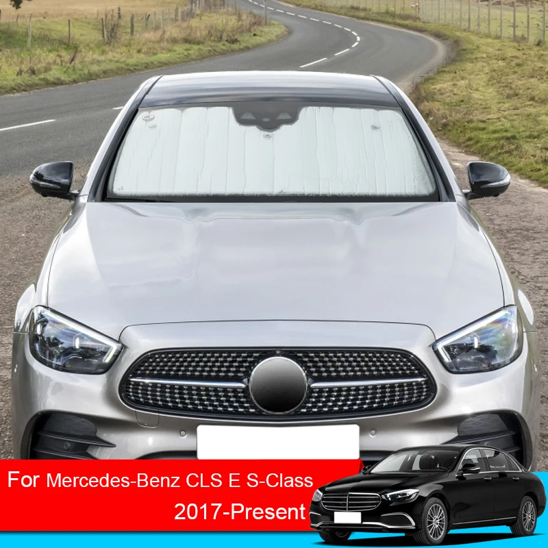 Car Sunshades UV Protect Cover Side Window Curtain Sun Shade Visor Mat For Mercedes-Bens CLS E S-Class C257 W213 W223 2017-2025