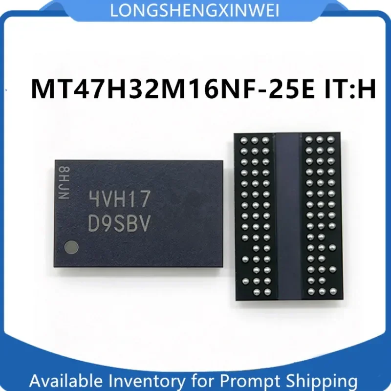 1PCS MT47H32M16NF-25E IT:H Silk Screen D9SBV FBGA-84 Original New Memory Chip in Stock