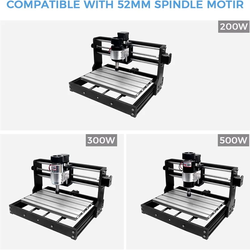 Z Axis Spindle Motor Mount Kit, Upgrade the Spindle to 200W for 3018 Pro Series CNC