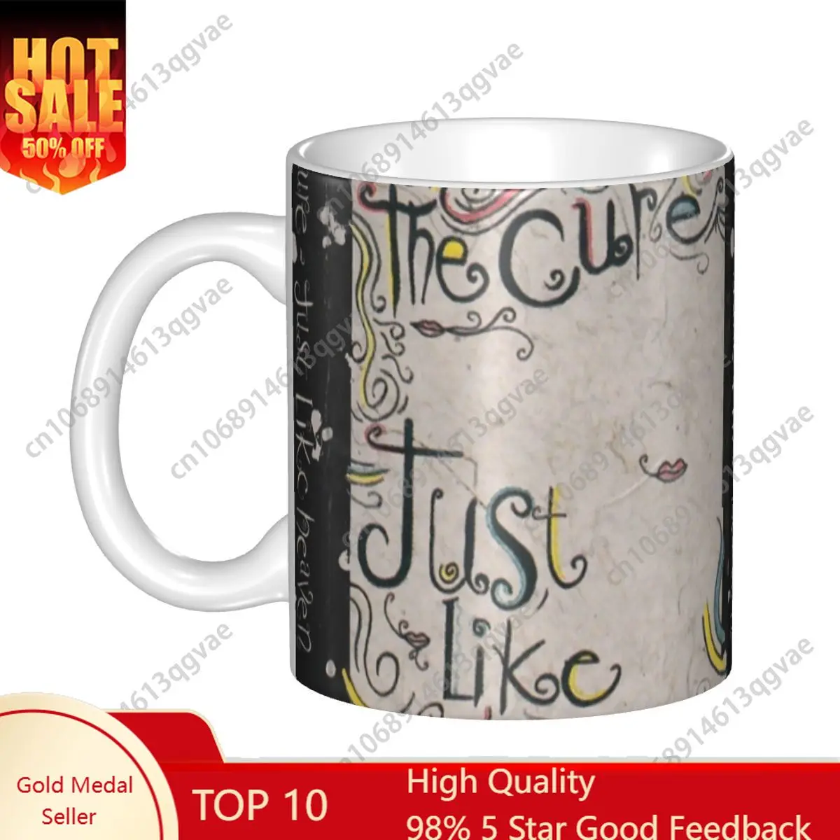 Cure Printing Coffee Mug DIY Customized Music Rock Band Ceramic Tea Milk Mug Cup
