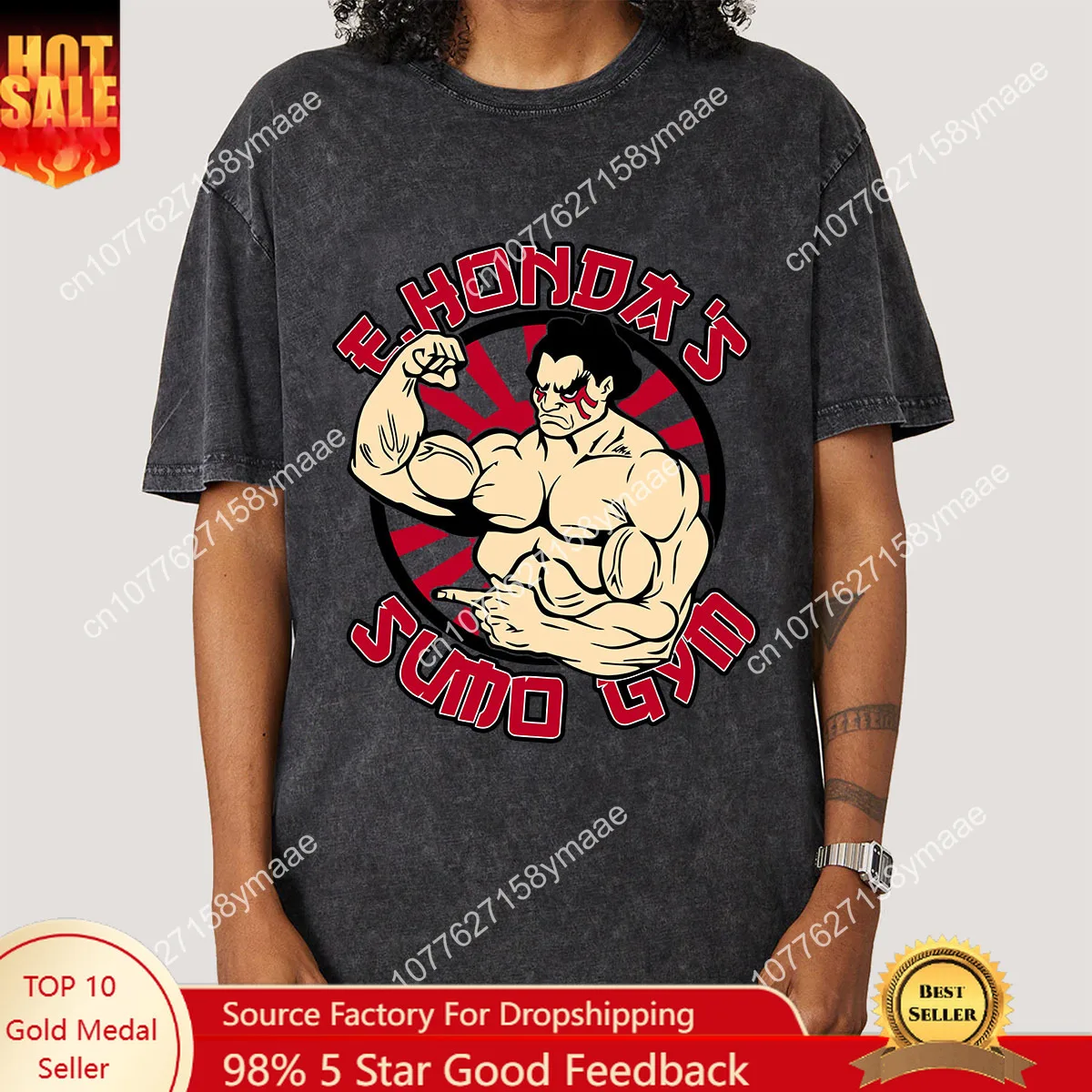 

New Fashion E.Honda's Sumo Gym Ropa Hombre Y2K Men Women Unisex Harajuku T-Shirt Streetwear Retro Cotton T Shirts Tops Tees