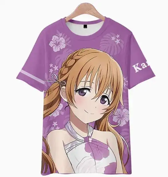 Anime Lovelive Uehara Ayumu Short Sleeve T-Shirt Summer Costume Cosplay Casual Student Loose Tops anime