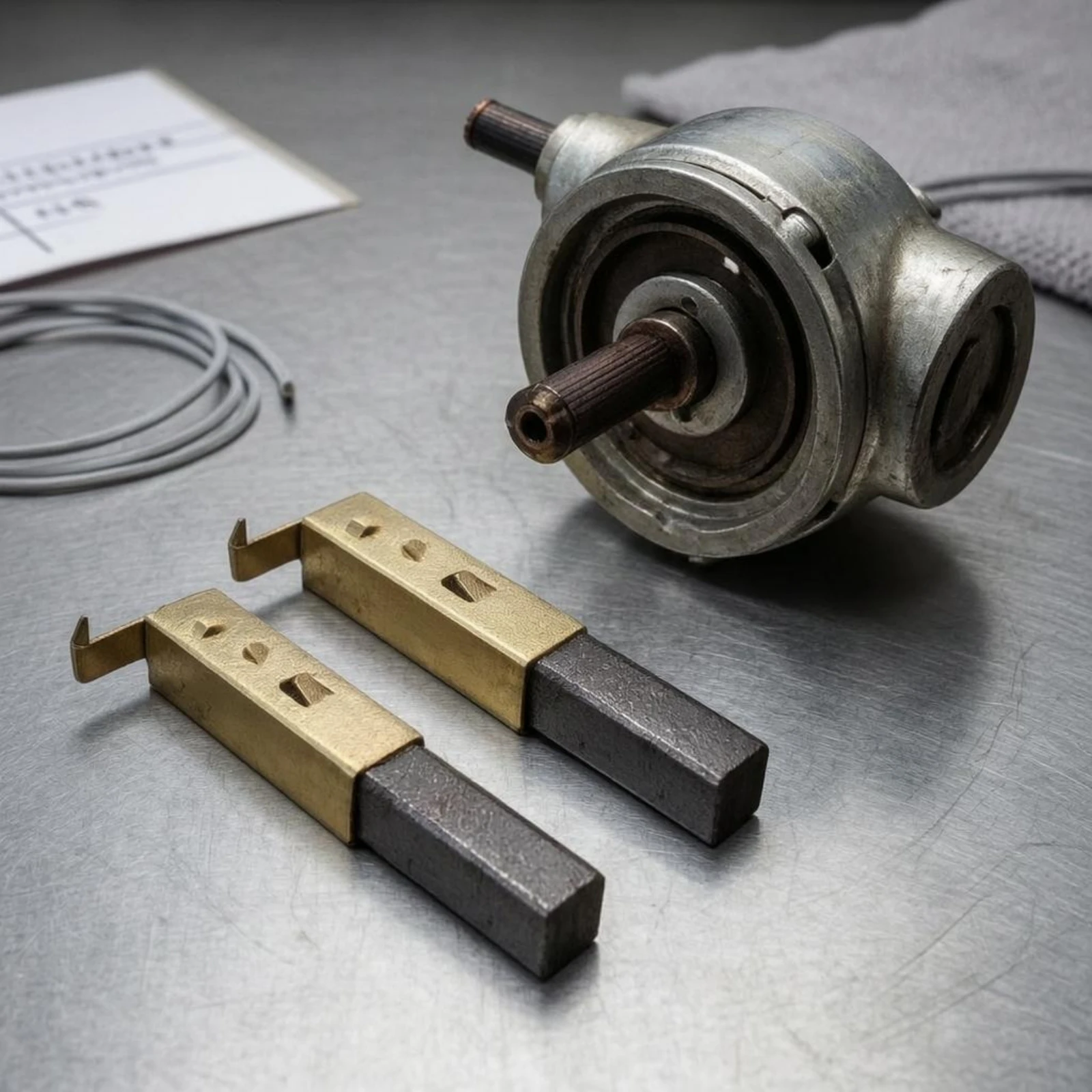 2 Pieces SC861 Carbon Brush TS-16 Vacuum Motor Carbon Brush Machine Part Easy to Install Wear Resistant