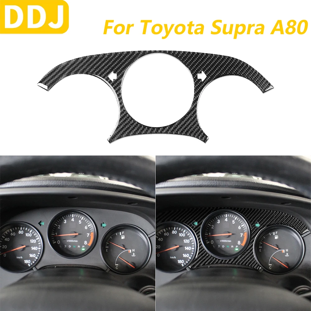 

For Toyota Supra MK4 A80 Turbo 1993-1999 Carbon Fiber Instrument Speedometer Needle Panel Cover Car Accessories Interior Sticker