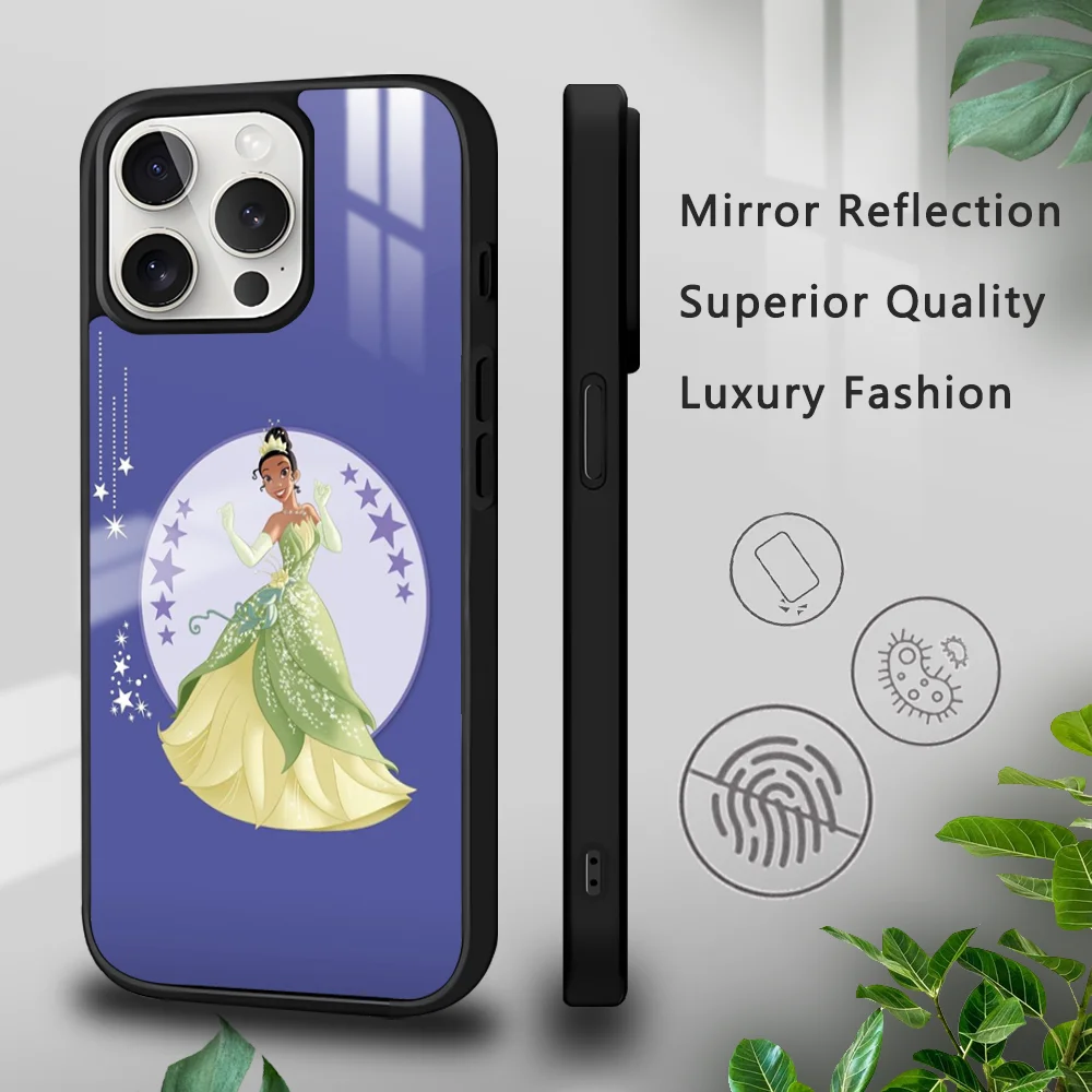 Tiana Princess Phone Case For iPhone 16 15 14 13 12 11 Pro Xs Max Mini Plus Celulares Hard Funda Dropshipping