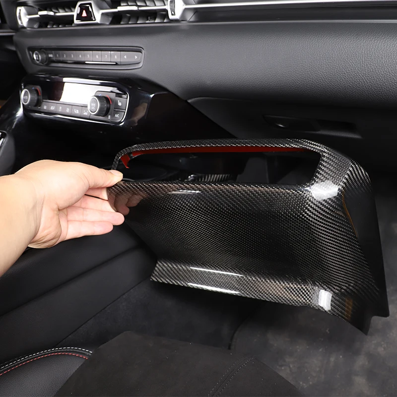 

For Toyota GR Supra A90 MK5 19-23 Car Center Console Cover Decorative Panel Sticker Real Carbon Fiber Center console protection