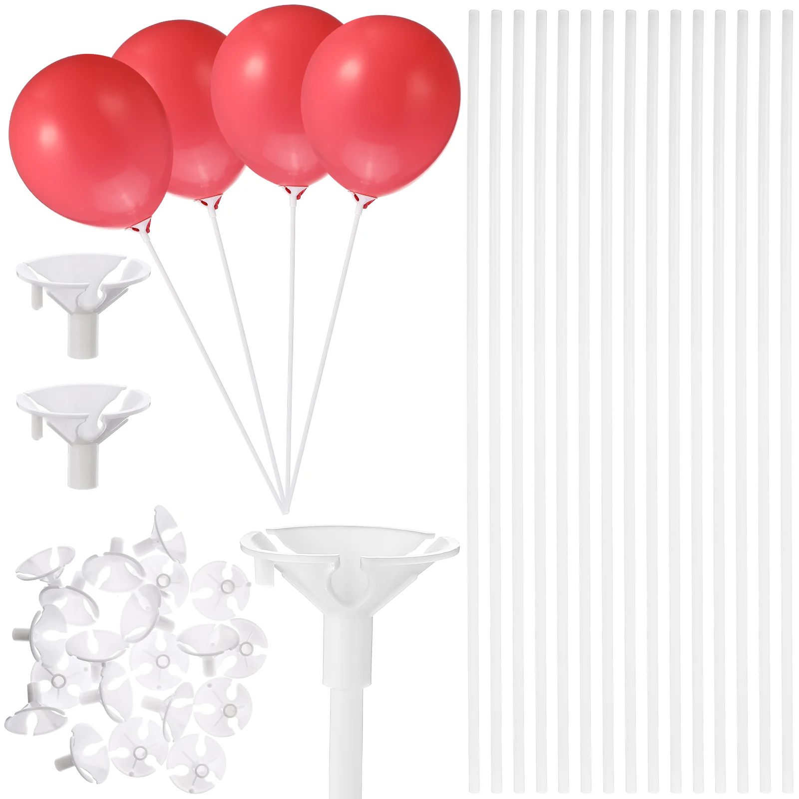 

50 Pcs Decorate Christmas Child Wedding Party Decoration Clear Stick Holders with Cups Picks for Party