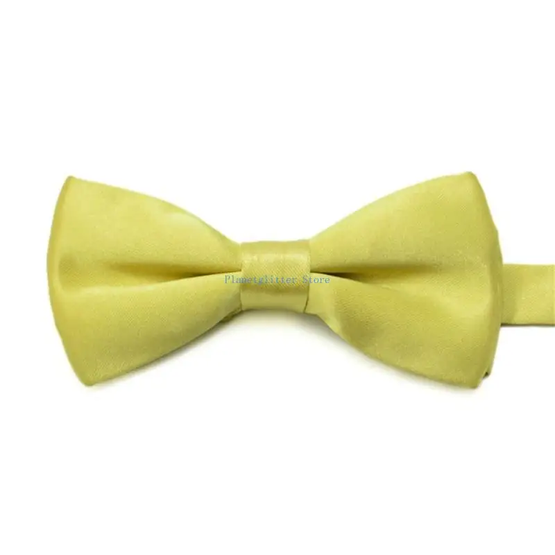 652B Double Layer Polyester BowTie Necktie For Boy Girl Birthday Party School Event