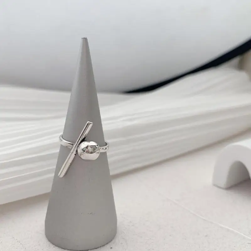 925 Sterling Silver Rings Party Jewelry Vintage Charm Double Layer Geometric Nail Design Accessories Gift Dropship - view 4