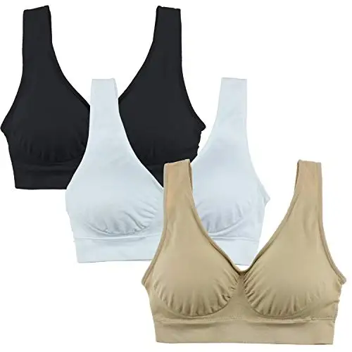 Women Padded Wireless Genie Bra Seamless Push Up Bra Plus Size Underwear Wireless Bra Big Size