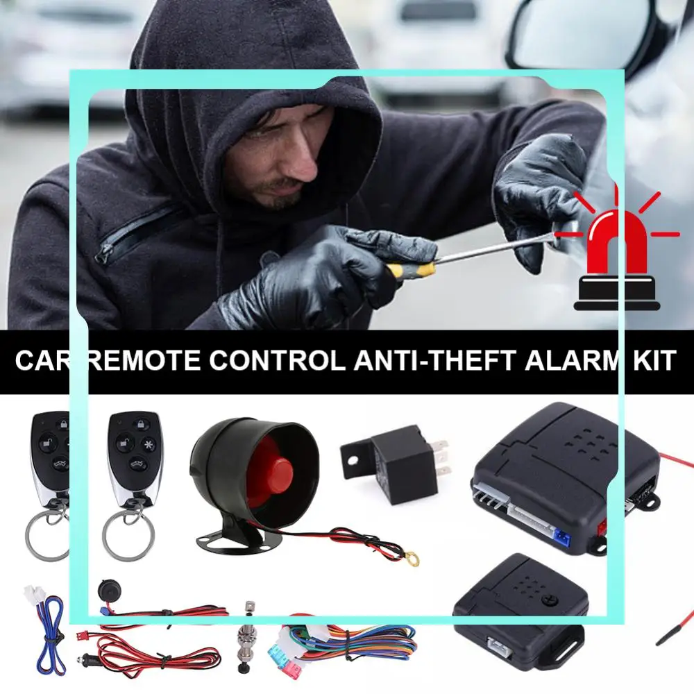 

Универсальная автомобильная сигнализация с программируемым пультом дистанционного управления, защита от взлома, система бесключевого доступа к автомобилю, блокировка дверей.