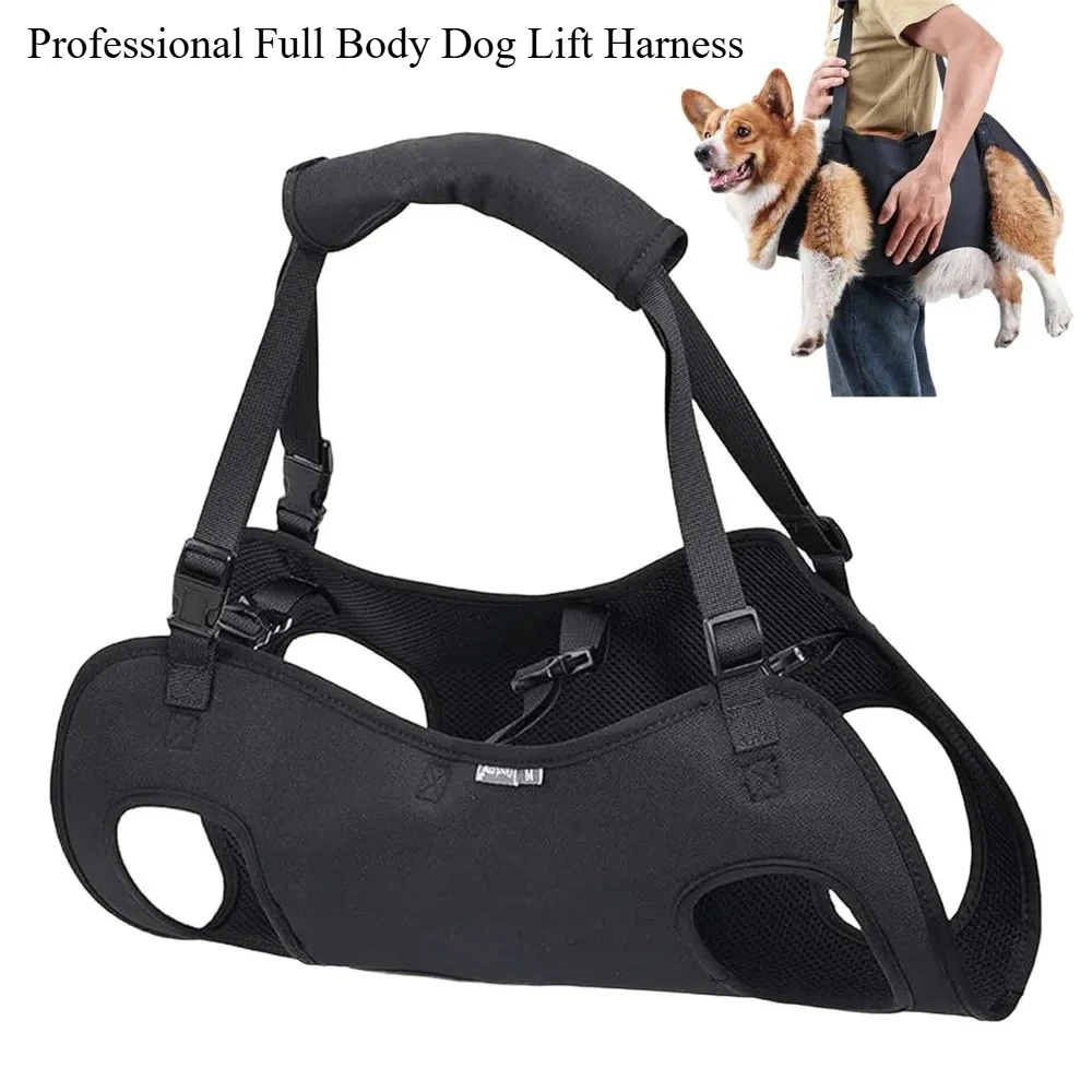 

Safe Mobility Aid Dog Recovery Suit for Stairs SUV No Elevator Apartment Lift Support Harness Padded Reflective Aging Arthritic