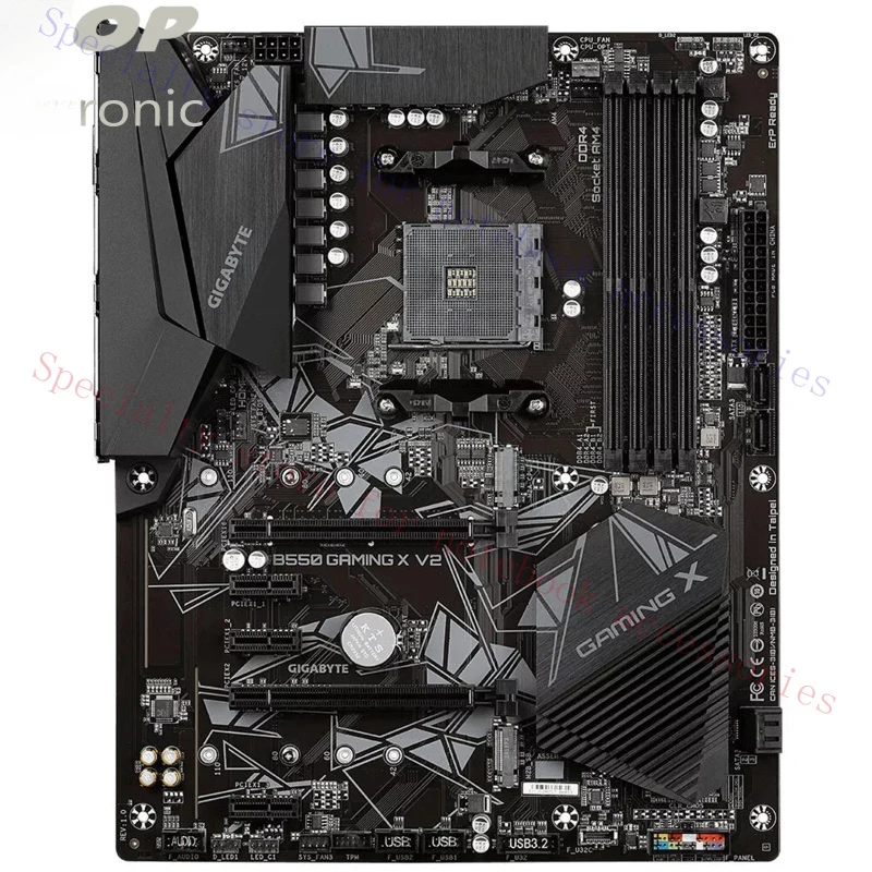 Placa base A+ para GIGABYTE B550 GAMING X V2 AMD Socket AM4 ATX, 4 x DIMM