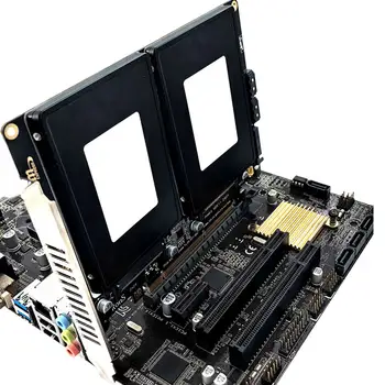Adaptérová karta U.2 pro dva disky s LED indikátorem Adaptér U.2 PCIe Karta U.2 na PCIe Duální adaptér U.2 na PCIe 4.0 X8 6 nejlepší prodej PCI ISA adaptér - №2