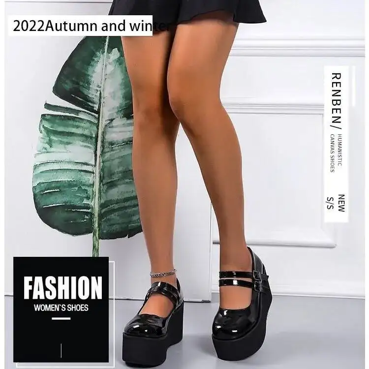 

Новинка 2023 года, женская униформа JK, женская кожаная обувь на толстой подошве, туфли Лолиты, увеличивающие рост туфли