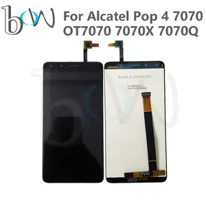 ECRAN LCD COMPLET SANS CHASSIS NOIR POUR ALCATEL IDOL 4 6055