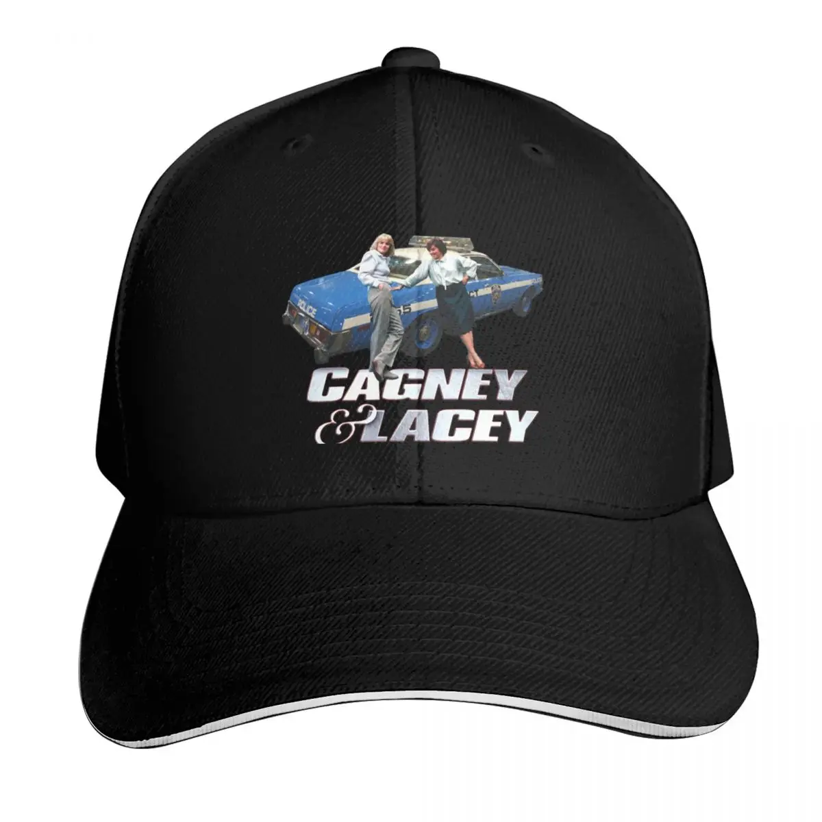 Retro Throwback Cagney and Lacey Girl Power Tribute Baseball Cap Snapback Flat Bill Strapback Dad Hat Six Panel Structured Crown