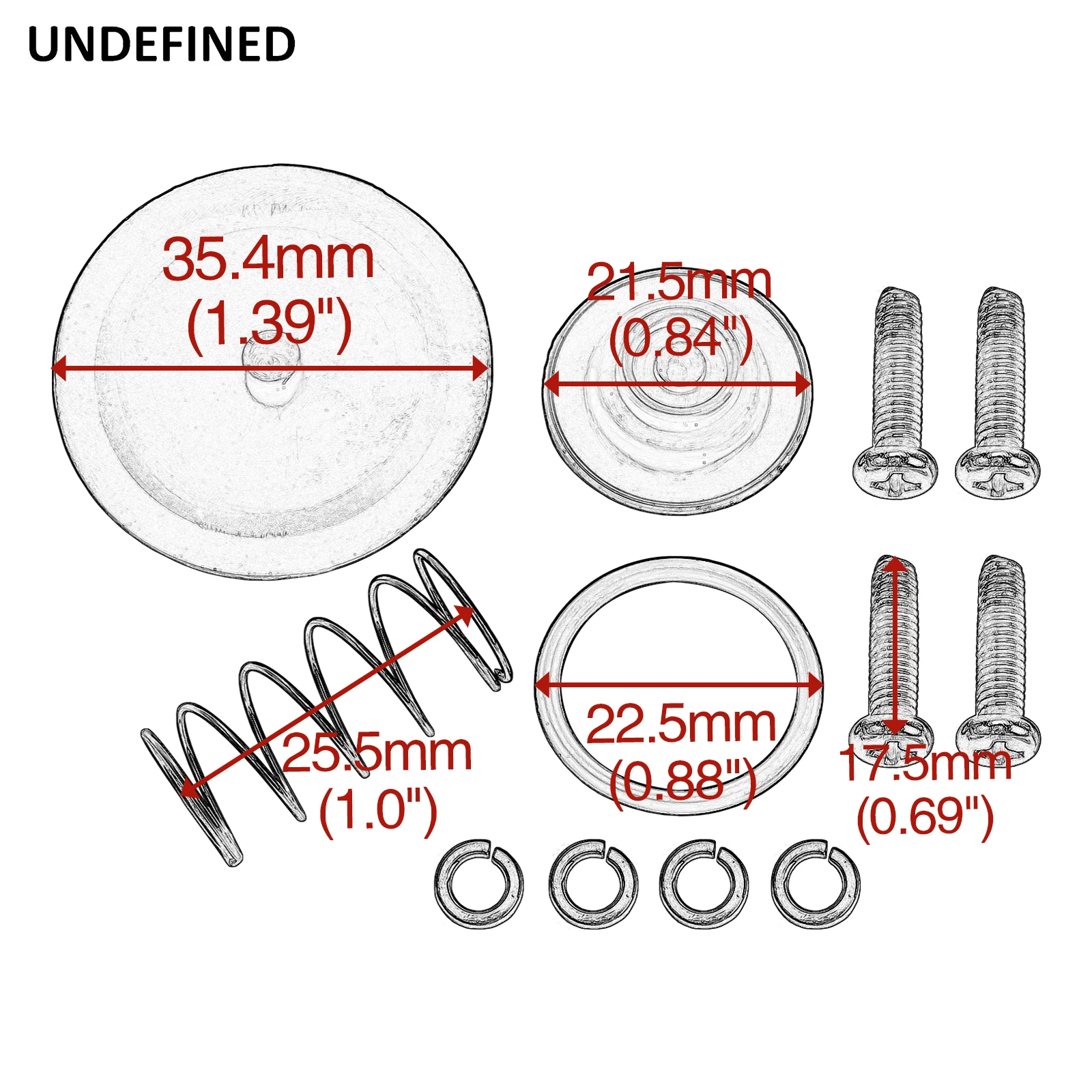 Motorcycle Vacuum Fuel Valve Petcock Rebuild Kit 61200-97 Diaphragm Service Kit For Harley Big Twin 1994-2001