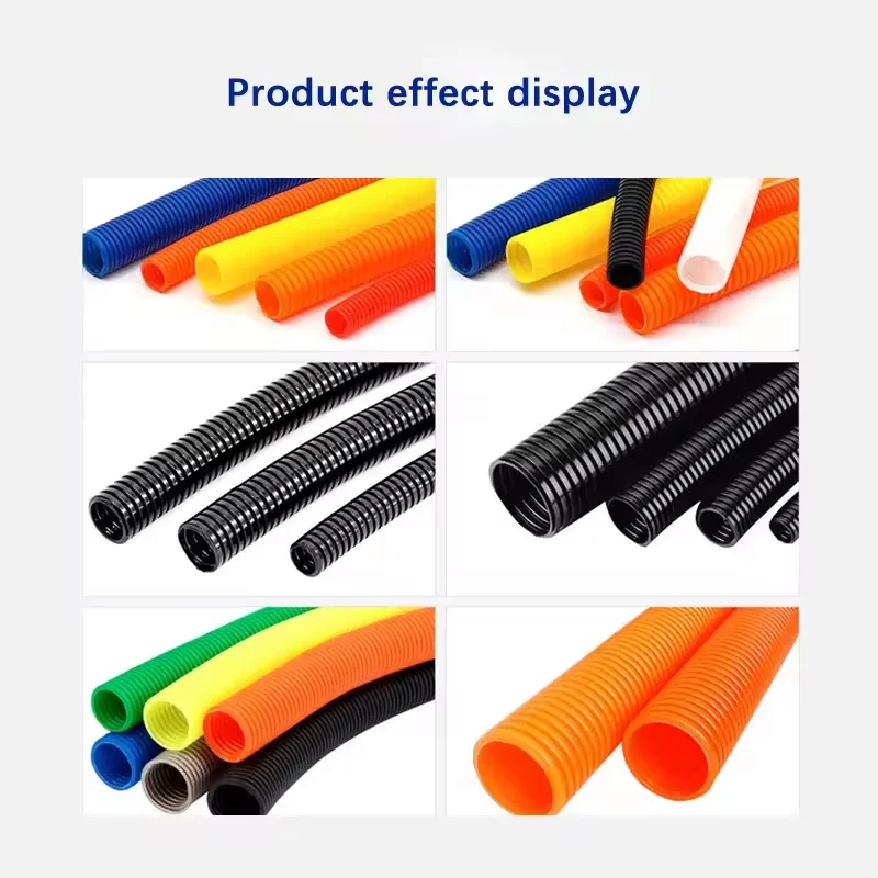 Full Automatic corrugated pipe cut split processing equipment  PVC pipe shrinkable sleeve cutter equipment machine