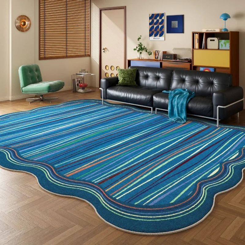 Carpet for Living Room Wavy Border Irregular Shaped Bedroom Carpet Stylish Luxury Home Decor Coffee Table Floor Mats Alfombra 러그