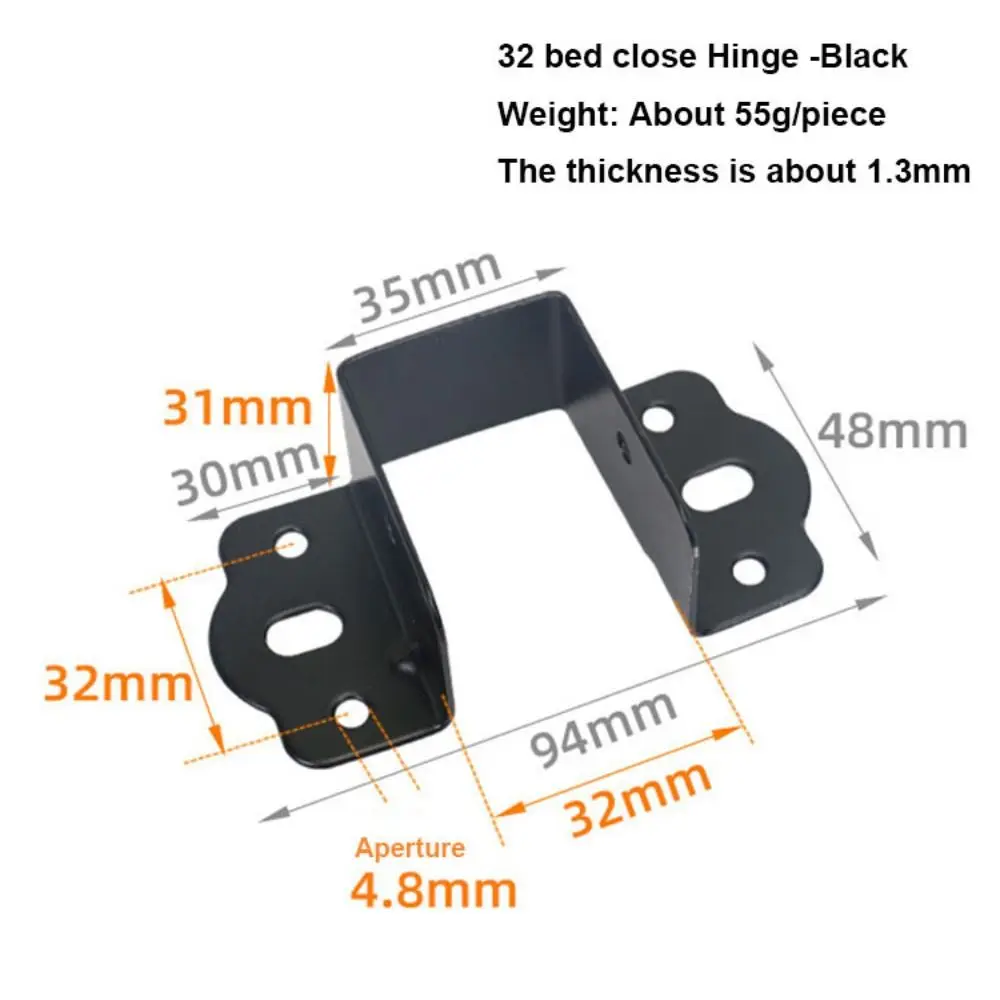 11-Stil-Bettscharniere, verdickt, einfach zu installieren, Bett-Hardware-Zubehör mit Schrauben, hohe Qualität